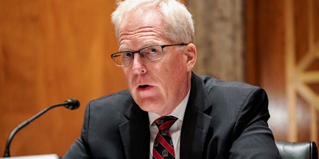 National Counterterrorism Center Director Christopher Miller testifies at a Senate Homeland Security and Governmental Affairs Committee hearing on "Threats to the Homeland" on Capitol Hill Sept. 24, 2020, in Washington, D.C.