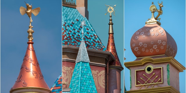 It’s packed with design details inspired by 13 stories of Disney princesses and queens. (Disney)