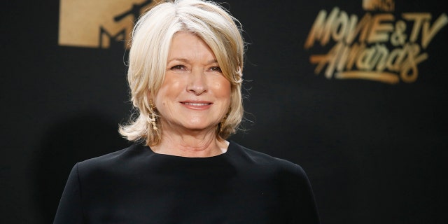 Martha Stewart arrives at the 2017 MTV Movie and TV Awards. 