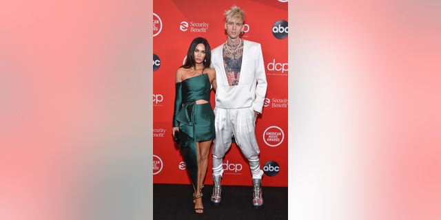 Megan Fox and Machine Gun Kelly started dating earlier this year after meeting while filming their upcoming movie 'Midnight in the Switchgrass'.  (ABC via Getty Images) 