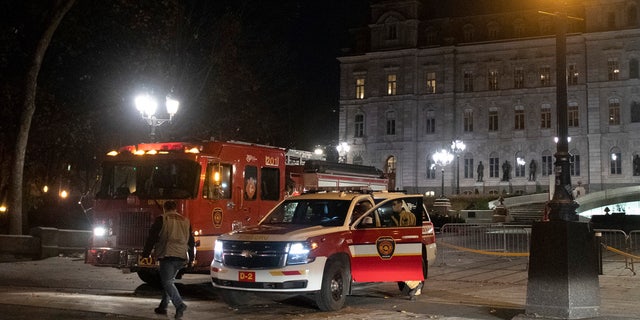 Canada. Police in Quebec City early Sunday arrested a man on suspicion of killing two people and injuring five others in a stabbing rampage near the provincial legislature on Halloween.