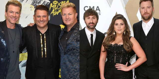 Lady A, right, and Rascal Flatts were among the artists to withdraw from the 2020 CMA Awards for COVID-related reasons.