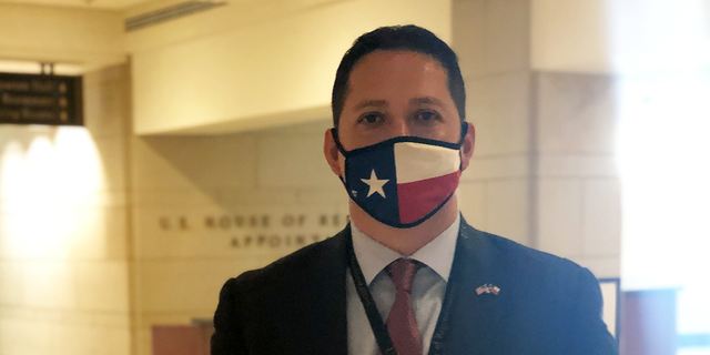 Rep-elect Tony Gonzales, R-Texas, is at the Capitol for new member congressional orientation on Nov. 13. 2020. (Marisa Schultz/Fox News)