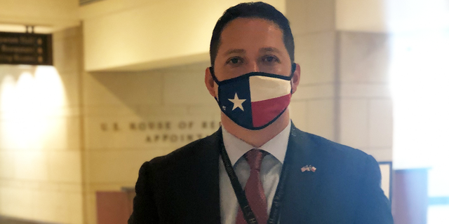 Rep-elect Tony Gonzales, R-Texas, is at the Capitol for new member congressional orientation on Nov. 13. 2020. (Marisa Schultz/Fox News)