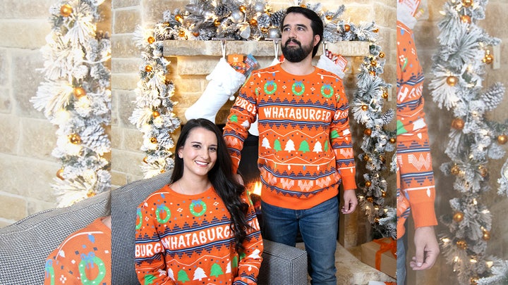 Mom designs epic 'ugly Christmas sweater'