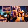 Supporters of President Donald Trump protest the Nevada vote in front of the Clark County Election Department, Wednesday, Nov. 4, 2020, in Las Vegas. 