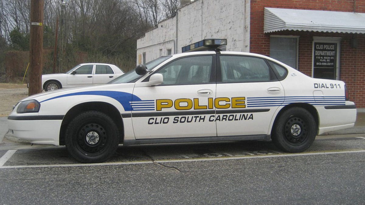 An officer with the Clio Police Department in South Carolina was shot at Saturday night after a traffic stop.