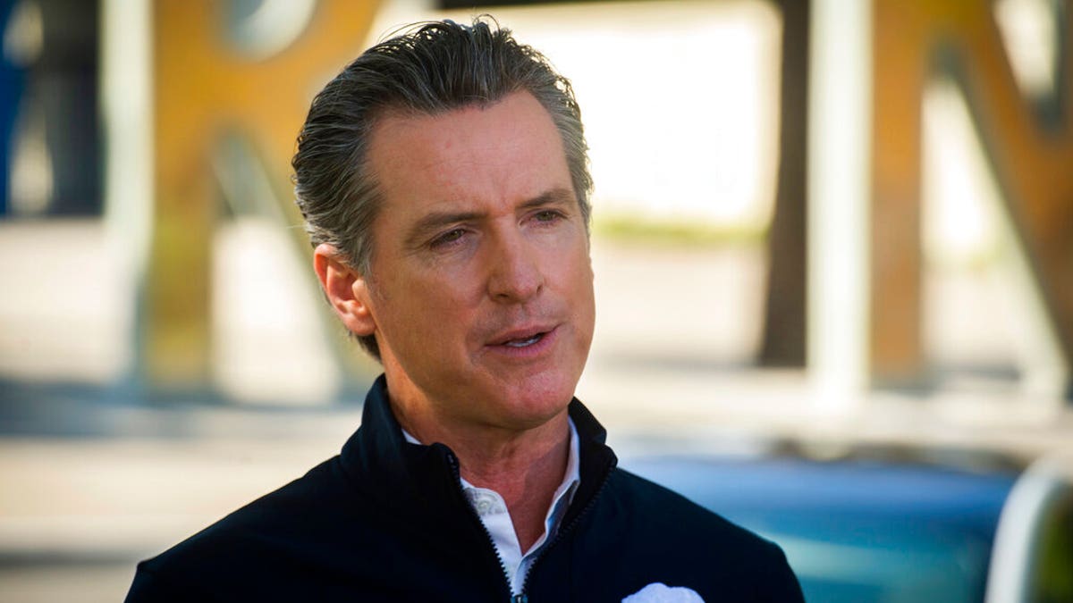 The host mocked Calif. Gov. Gavin Newsom, referring to him as "Governor hair gel."