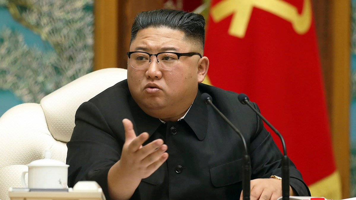 In this Nov. 15, 2020, file photo, North Korean leader Kim Jong Un attends a meeting of the ruling Workers' Party Politburo in Pyongyang, North Korea. (Korean Central News Agency/Korea News Service via AP, File)
