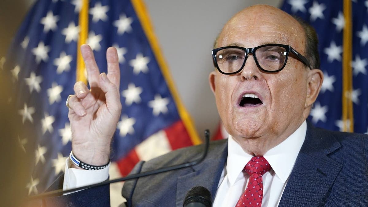 Former New York City Mayor Rudy Giuliani, a lawyer for President Trump