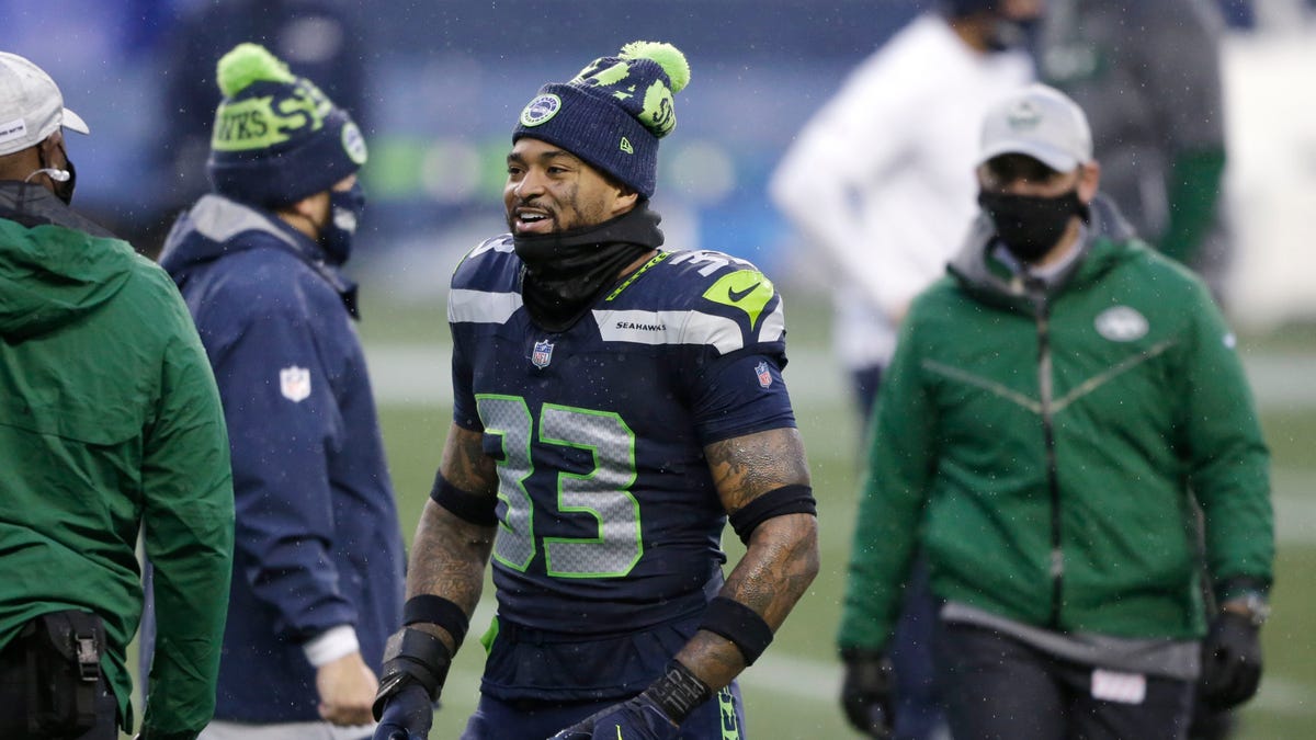 Seattle Seahawks' Jamal Adams smiles as he walks off the field after the team beat the New York Jets in an NFL football game, Sunday, Dec. 13, 2020, in Seattle. (AP Photo/Lindsey Wasson)