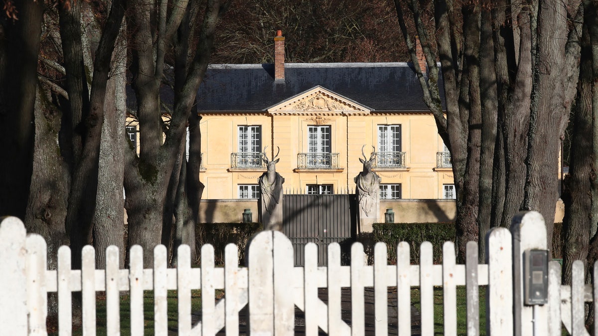 La Lanterne, a presidential residence in Versailles, outside Paris, is pictured Friday, Dec. 18, 2020 in Paris. As French President Emmanuel Macron rides out the coronavirus in a presidential retreat at Versailles, French doctors are warning families who are heading for the holidays to remain cautious because of an uptick in infections — especially at the dinner table. (AP Photo/Michel Euler)