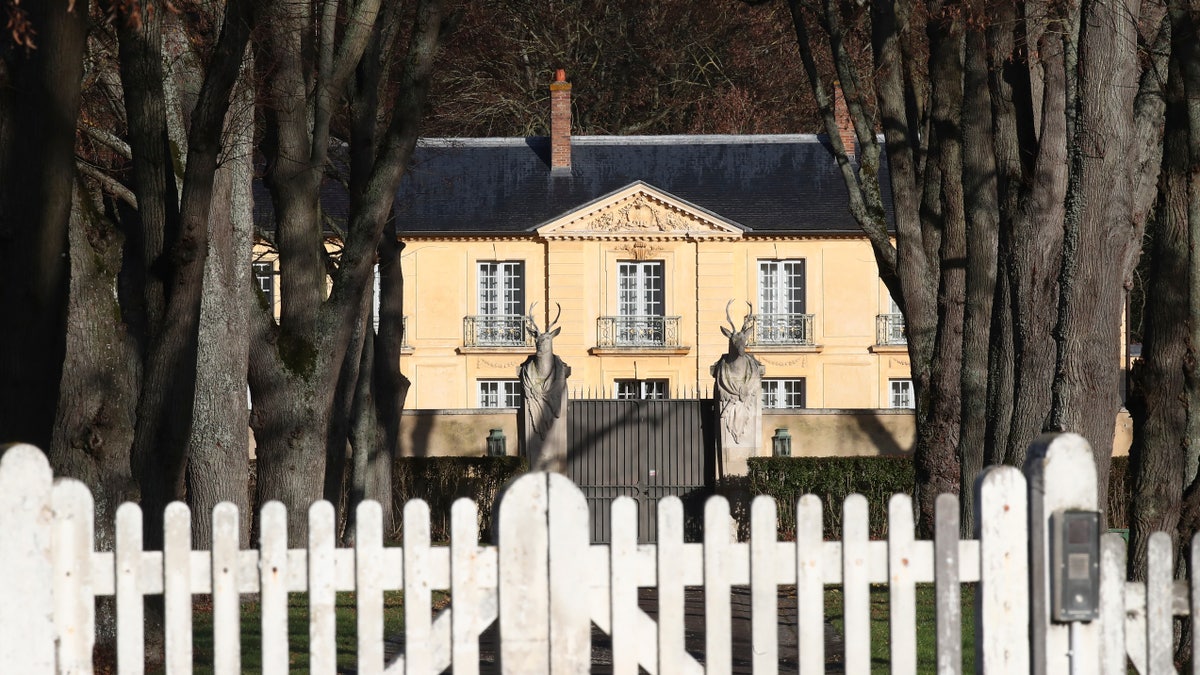 La Lanterne, a presidential residence in Versailles, outside Paris, is pictured Friday, Dec. 18, 2020 in Paris. As French President Emmanuel Macron rides out the coronavirus in a presidential retreat at Versailles, French doctors are warning families who are heading for the holidays to remain cautious because of an uptick in infections — especially at the dinner table. (AP Photo/Michel Euler)