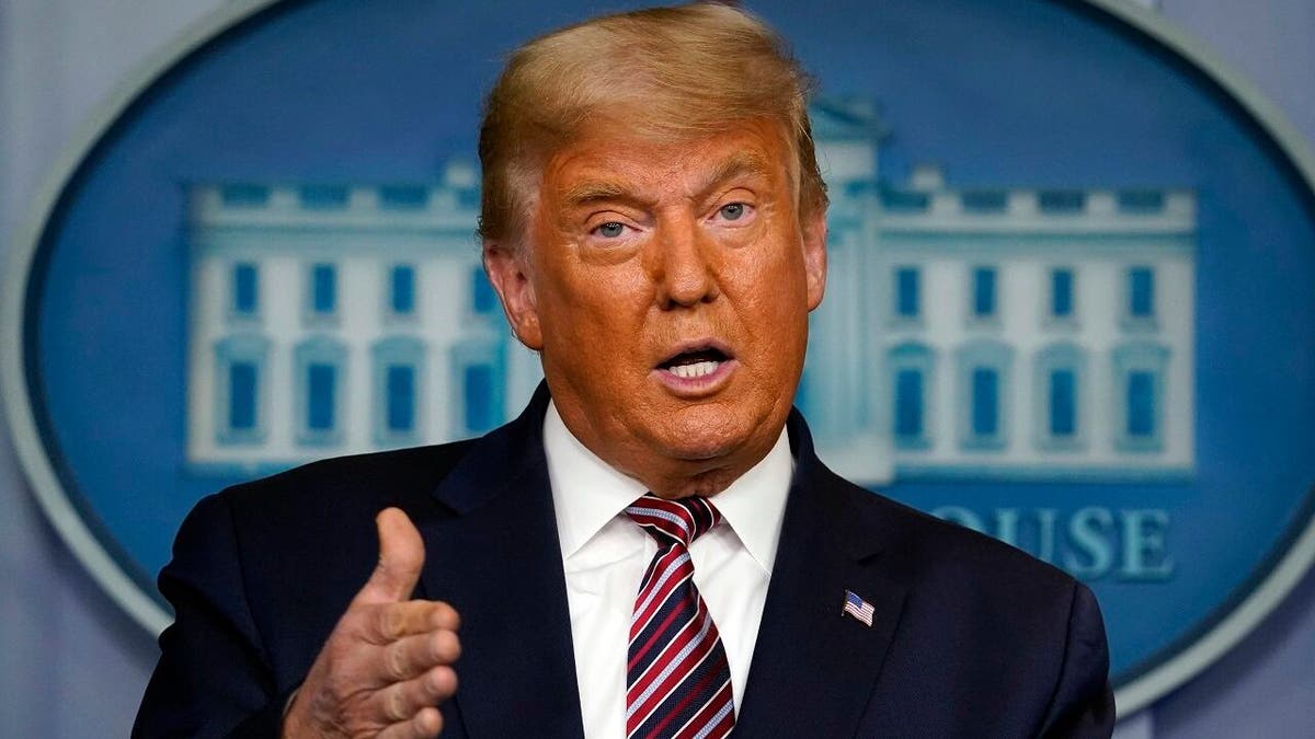 In this Nov. 5, 2020, file photo President Trump speaks at the White House in Washington. (AP Photo/Evan Vucci, File)