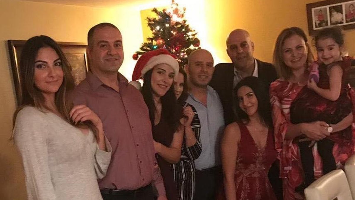 Amer Fakhoury and his family during Christmas 2018. (Courtesy of the Fakhoury family)
