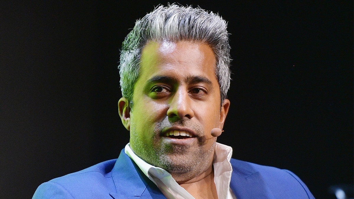 Virginia Heffernan (L) and Anand Giridharadas speak onstage at WIRED25 Festival: WIRED Celebrates 25th Anniversary  Day 2 on October 14, 2018 in San Francisco, California.