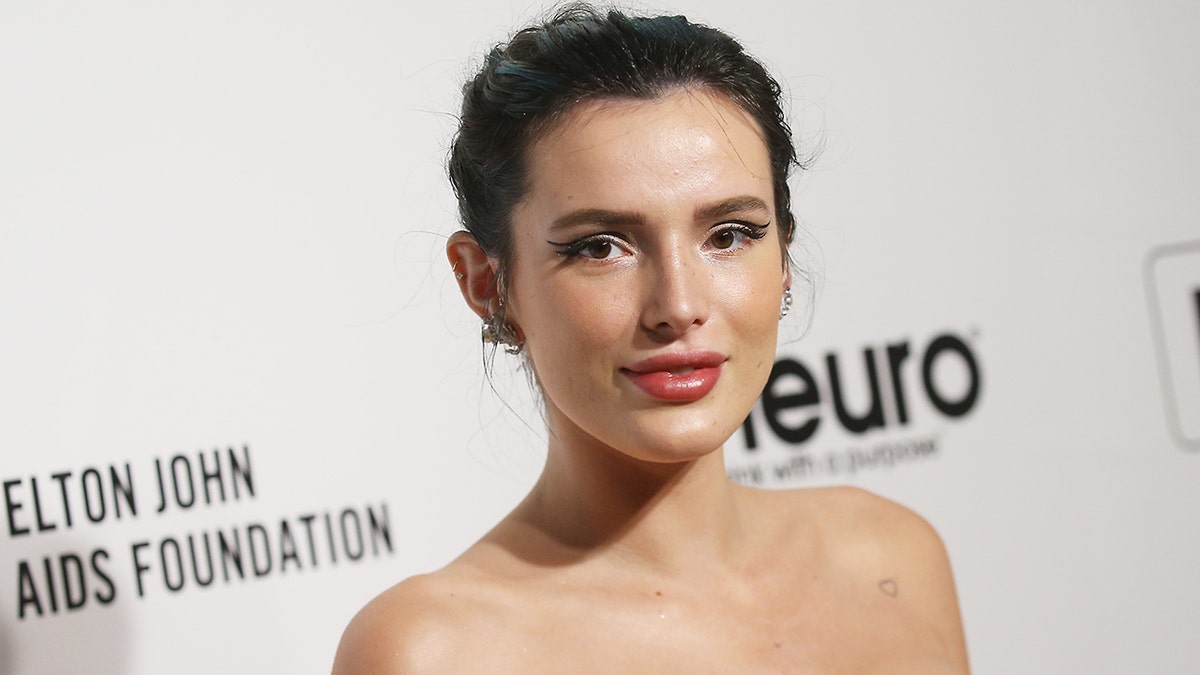 Bella Thorne is being criticized for saying she took 'heat' for joining OnlyFans 'first' as more celebs join the subscription-only social media platform. (Photo by Michael Tran / AFP via Getty Images)