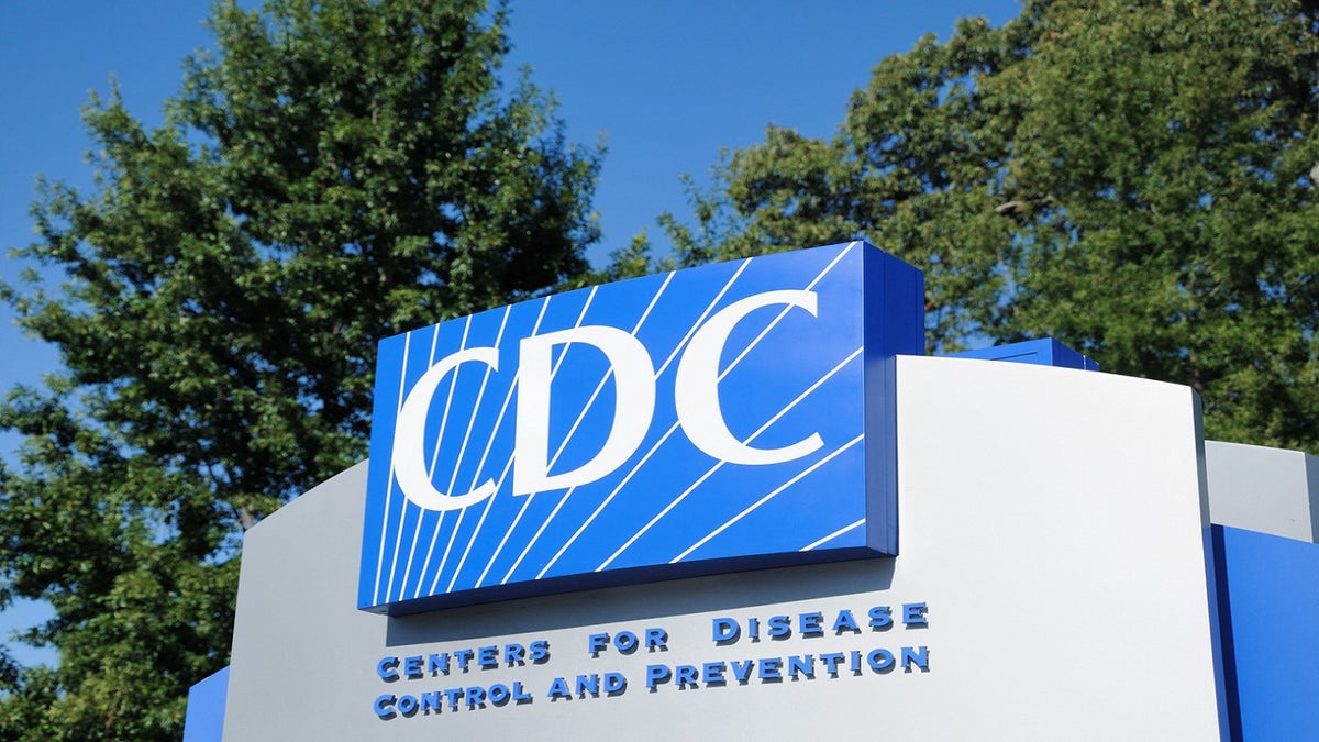 CDC logo on a sign