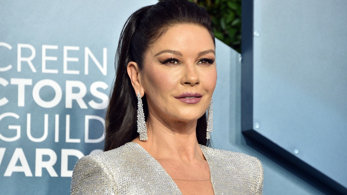 Catherine Zeta-Jones said she injured her foot while decorating. (Photo by Gregg DeGuire/Getty Images for Turner)