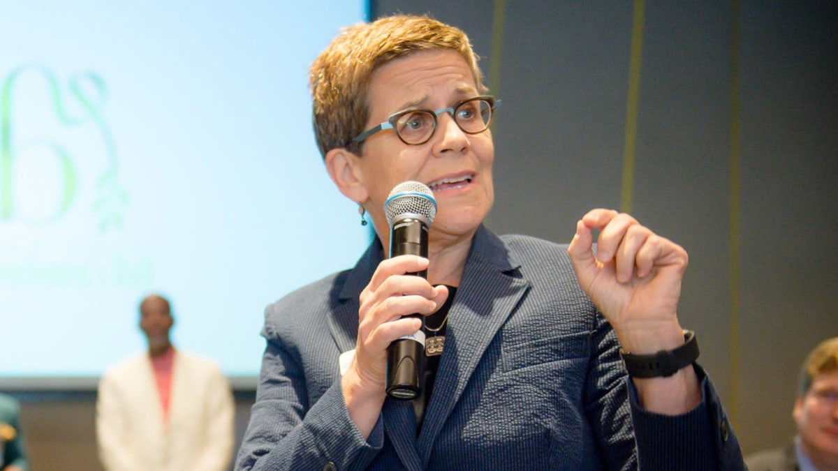 Cathy Woolard speaks during The Royal Brunch at Center For Civil &amp; Human Rights on October 1, 2017 in Atlanta. (Photo by Marcus Ingram/Getty Images)