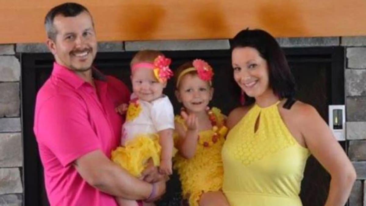 Chris and Shanann Watts with their daughters.