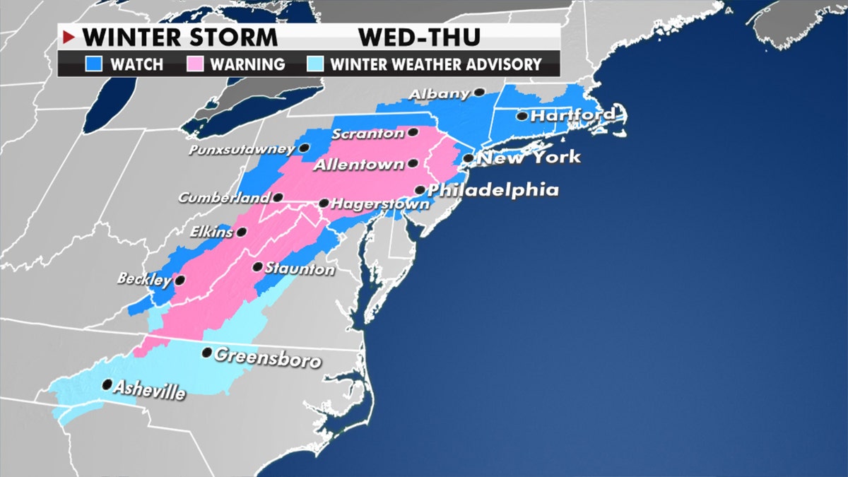 Winter storm forecast.