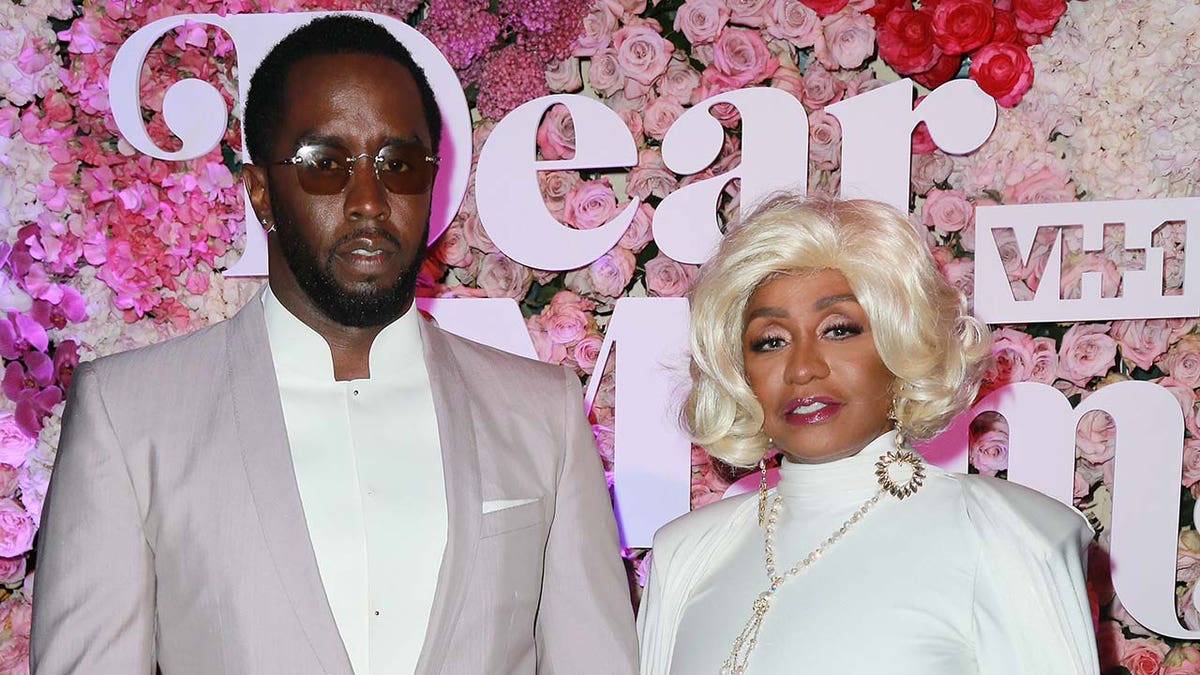 Sean 'Diddy' Combs (left) gifted his mother Janice (right) with $1 million and a Bentley for her 80th birthday. (Photo by Leon Bennett/Getty Images)