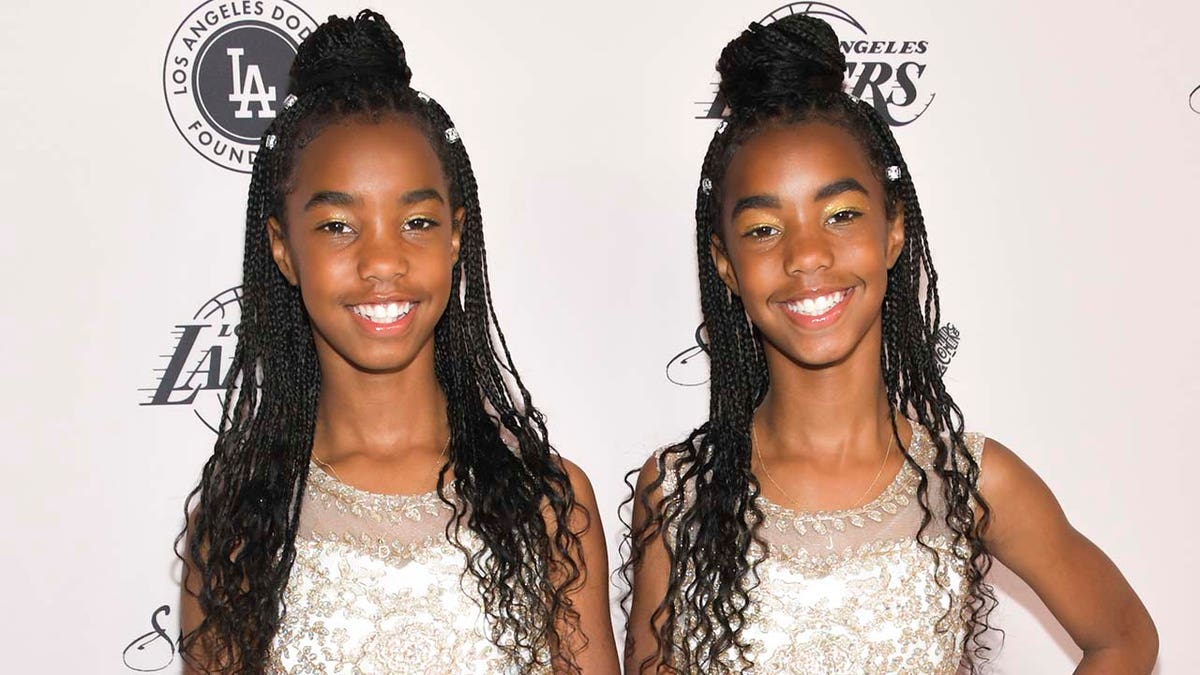 Diddy's twin daughters D'Lila Star Combs (left) and Jessie James Combs (right) also celebrated their 14th birthdays. (Photo by Rodin Eckenroth/Getty Images)