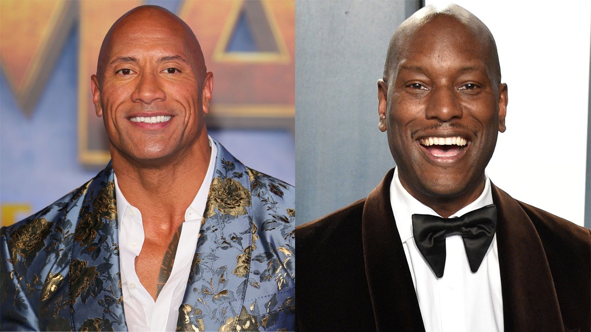 Dwayne 'The Rock' Johnson (left) and Tyrese Gibson (right) have been entangled in a feud for a handful of years, but Gibson said they recently laid it to rest.