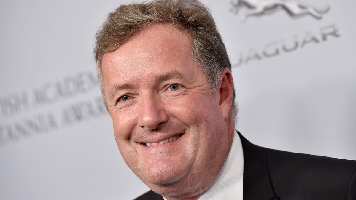 Piers Morgan is fielding rumors that he is actually the Pigeon Lady from the classic holiday film 'Home Alone 2: Lost in New York' after fans pointed out an uncanny resemblance. (Photo by Axelle/Bauer-Griffin/FilmMagic)