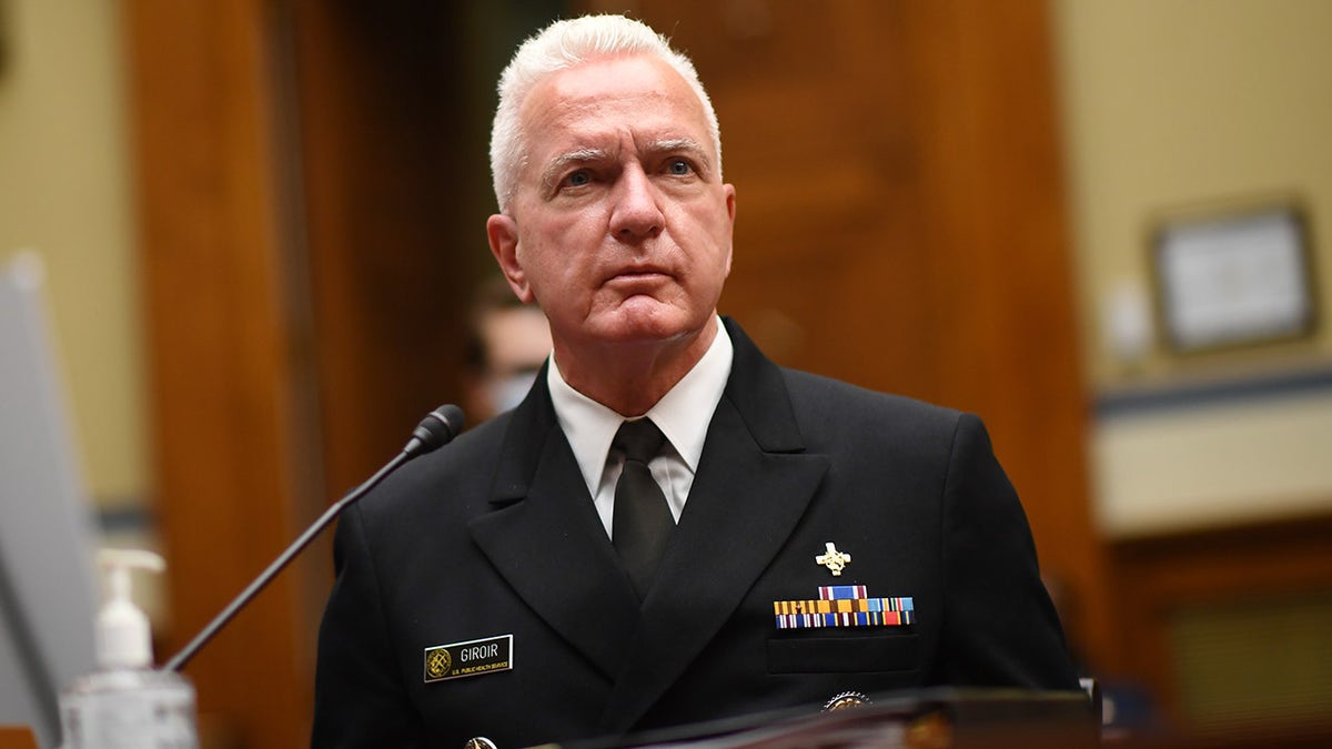Adm. Brett Giroir, director of the U.S. coronavirus diagnostic testing, testifies at a House Subcommittee on the Coronavirus Crisis hearing on July 31, 2020 in Washington, D.C. (Photo by Kevin Dietsch-Pool/Getty Images)
