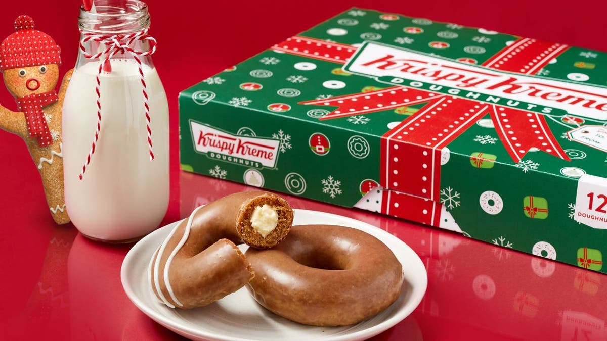 Krispy Kreme has brought back its gingerbread glazed doughnuts for a limited time. (Krispy Kreme)