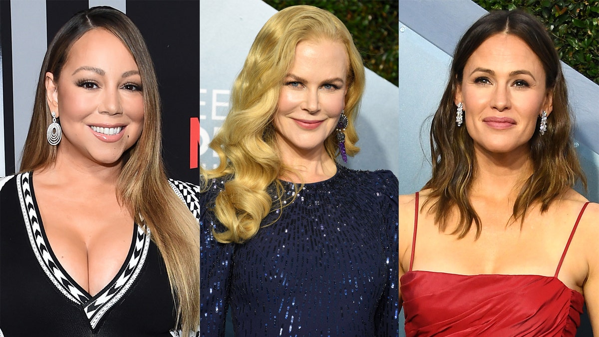 Mariah Carey (left), Nicole Kidman (center) and Jennifer Garner (right) are among the stars to have jumped on the Instagram meme trend.