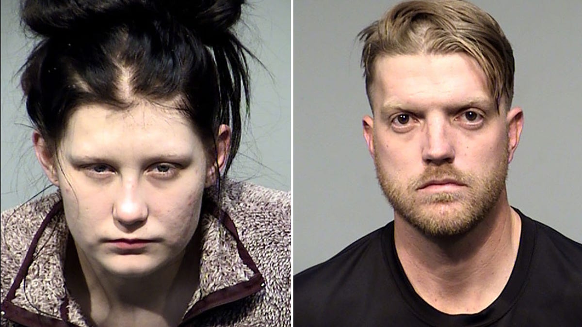 Olivia Jordan, left, and Richard Carlson were arrested and charged with the sales of fentanyl pills and possession of drugs/narcotics.