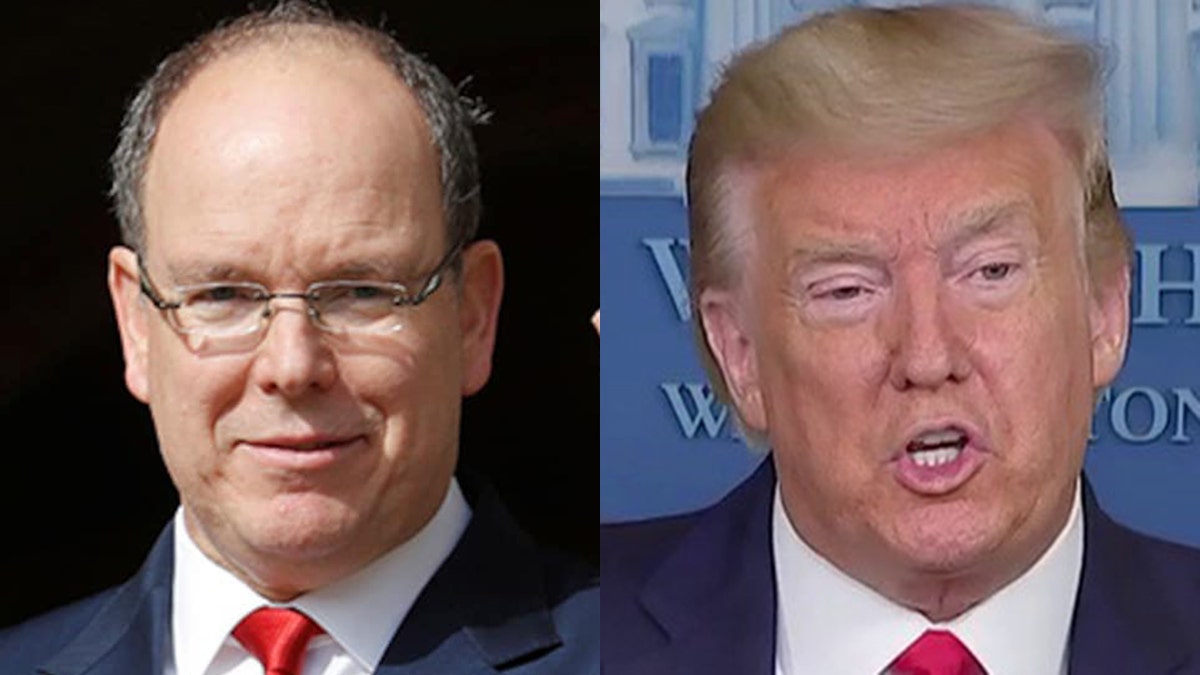 Prince Albert of Monaco, left, said in an interview with People magazine that Donald Trump's 'damage' to the climate is 'reparable.'