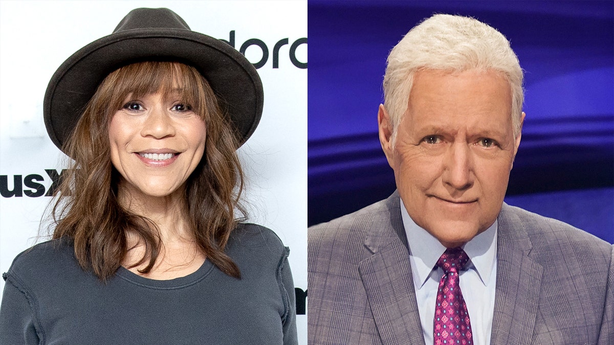 Rosie Perez starred in "White Men Can't Jump," which featured a cameo from Alex Trebek.