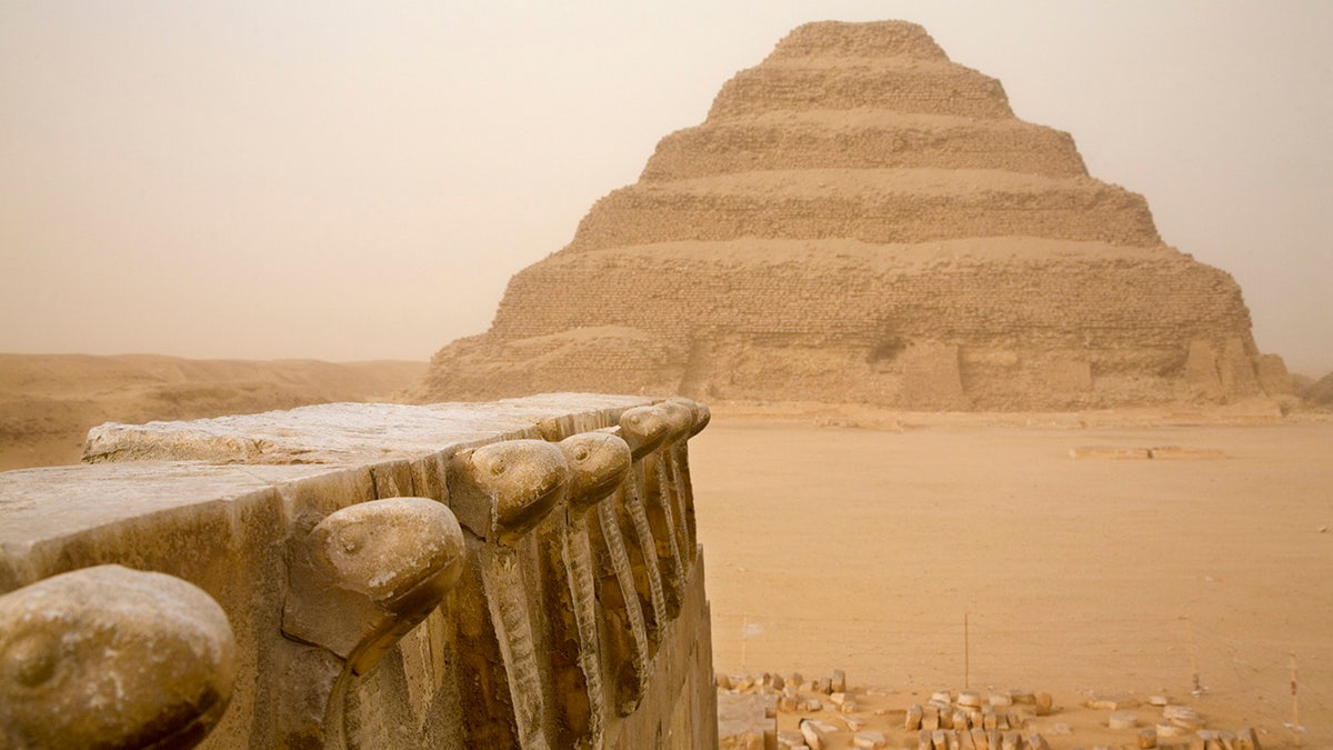 The photographer and model had staged the photoshoot on Monday at the stepped Pyramid of Djoser at Saqqara.