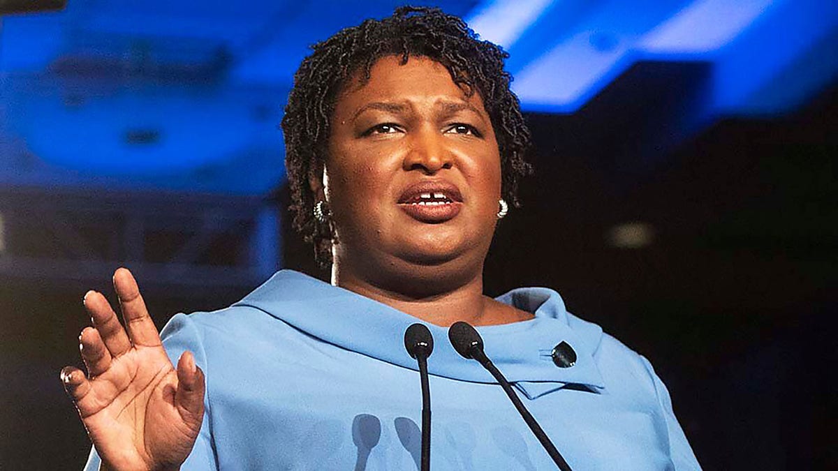 Former Georgia Democratic State Representative Stacey Abrams is shown.