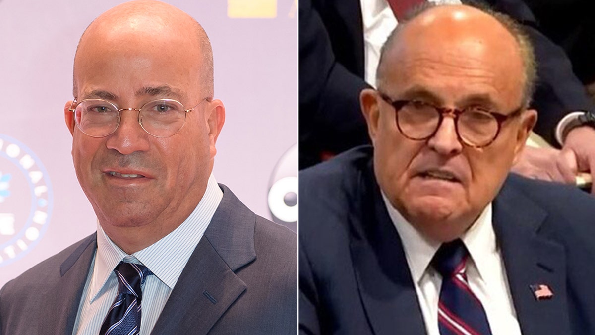 CNN's Jeff Zucker, left, referred to Rudy Giuliani as a "useful idiot."