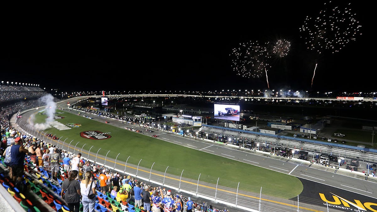 The 2020 Coke Zero Sugar 400 was held with a limited number of fans in attendence.