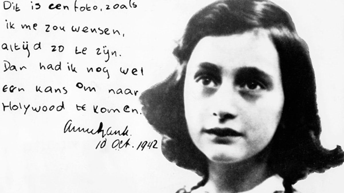 Anne Frank, German Jew who emigrated with her family to the Netherlands during the Nazi period. Separated from the rest of her family, she and her sister died of typhoid fever in the concentration camp Bergen-Belsen - Portrait with hadwritten comment, dated (Photo by ullstein bild/ullstein bild via Getty Images)