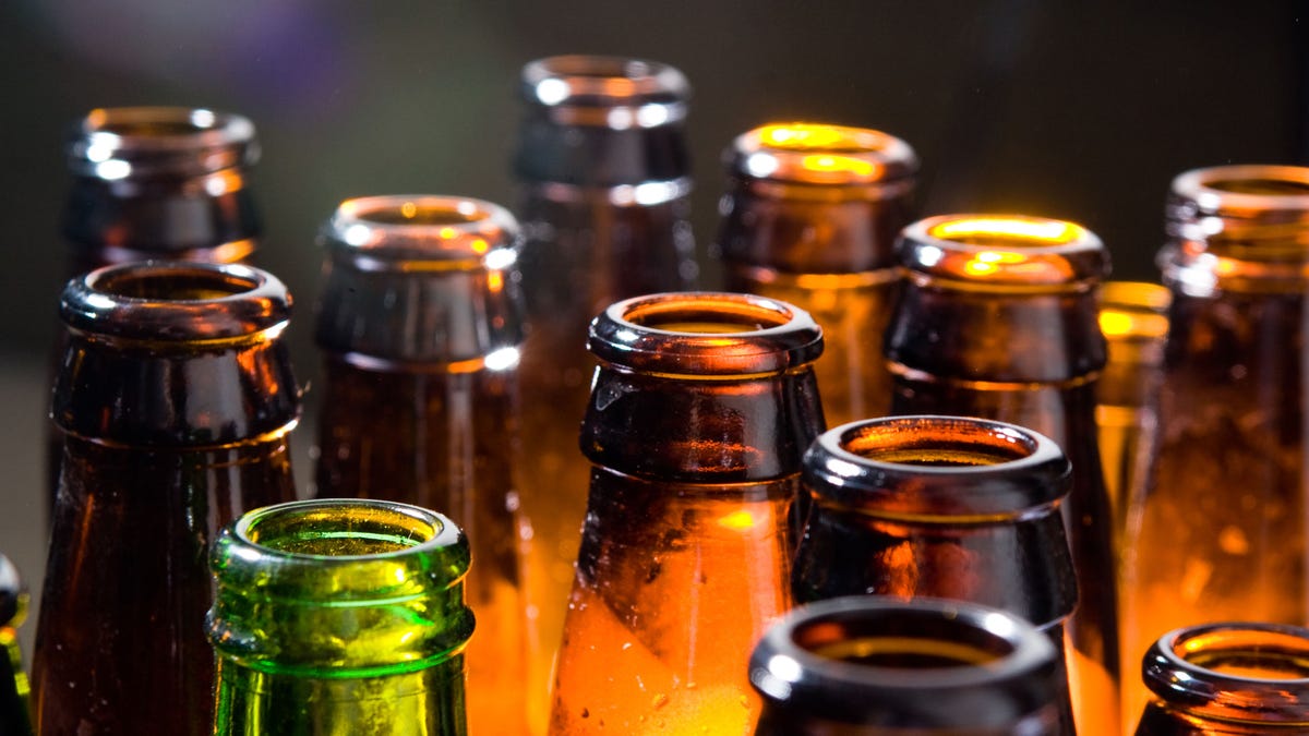 Beer Bottles lined up