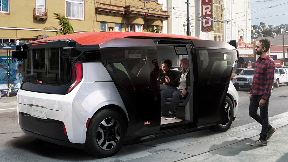 The Cruise Origin is a fully autonomous electric taxi GM plans to begin producing soon.