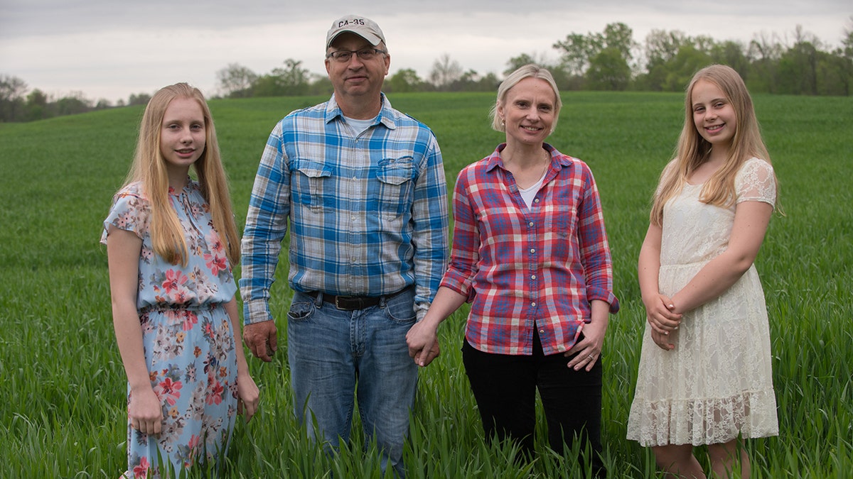 Rep.-elect Victoria Spartz, R-Ind., with her husband, Jason, and two daughters. (Courtesy Victoria Spartz for Congress)