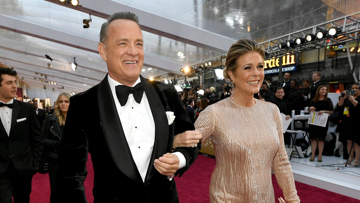 Tom Hanks and Rita Wilson at the Oscars