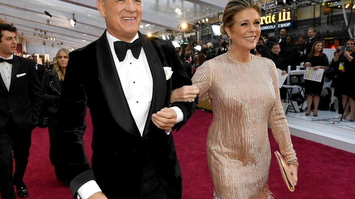 Tom Hanks and Rita Wilson at the Oscars