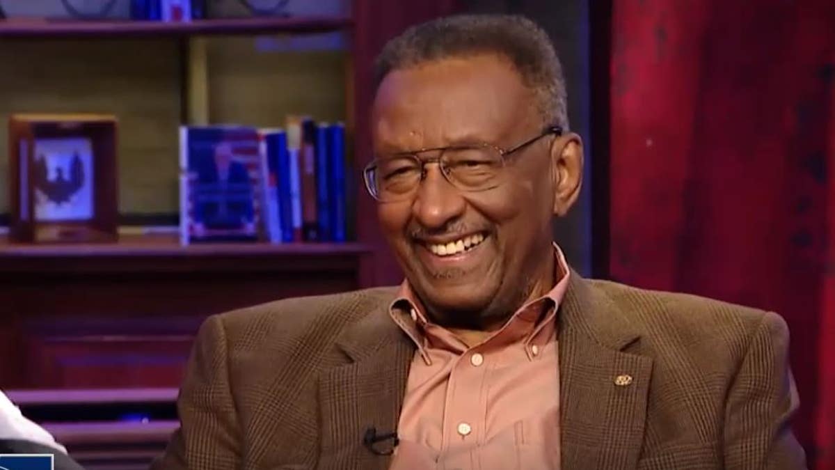 Walter Williams being interviewed on Mark Levin's show "Life, Liberty &amp; Levin" in 2018.