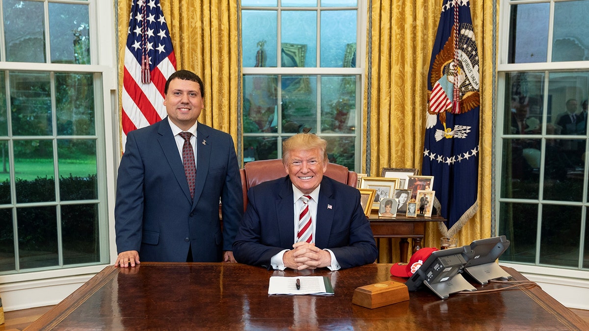 Xavier DeGroat, a Michigan student, is perhaps among the first known White House intern with autism. DeGroat is an advocate for people with autism and long before his internship he had a knack for getting meetings with famous people. (Official White House photo provided by DeGroat.)