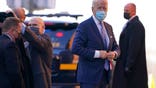 President-elect Joe Biden arrives at The Queen theater in Wilmington, Del., Monday, Dec. 7, 2020. (AP Photo/Susan Walsh)