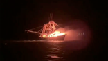Coast Guard rescues 4 people off Alabama after vessel bursts into flames